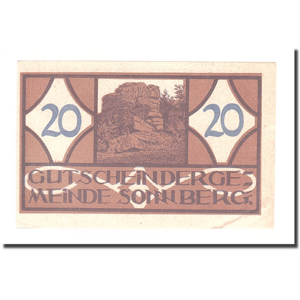 Banknote, Austria, Sonnberg O.Ö. Gemeinde, 20 Heller, texte 1, 1920