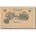 Billet, Autriche, Strengberg N.Ö. Gemeinde, 20 Heller, personnage 1, 1920