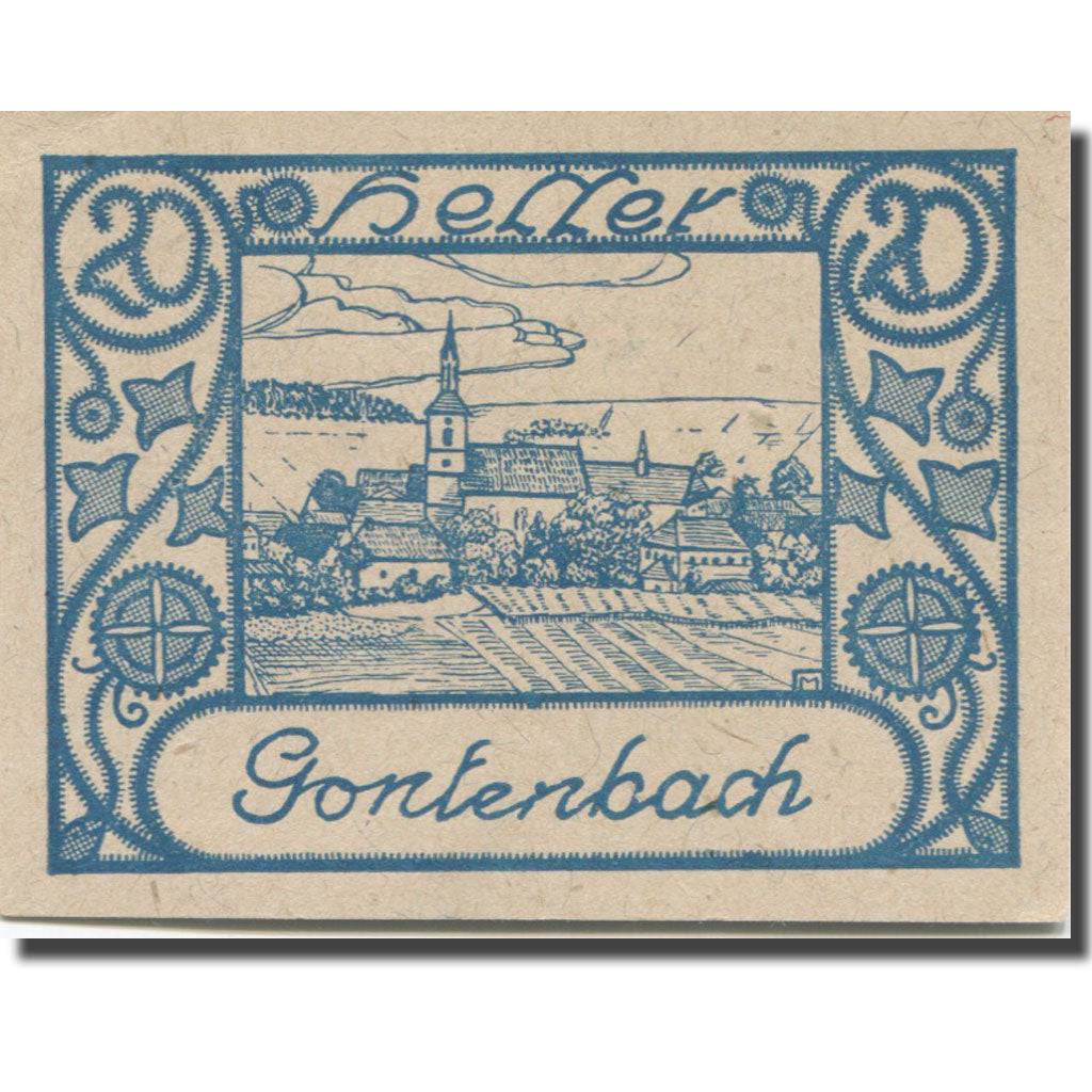 Banconote, Austria, Gontenbach, 20 Heller, Texte, 1920, 1920-09-15, SPL-