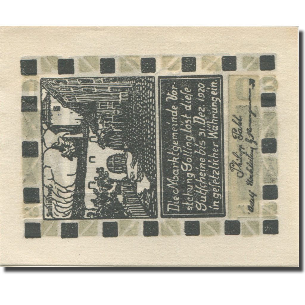 Banknote, Austria, Golling Sbg. Gemeinde, 30 Heller, rue 1, 1920, 1920-12-31