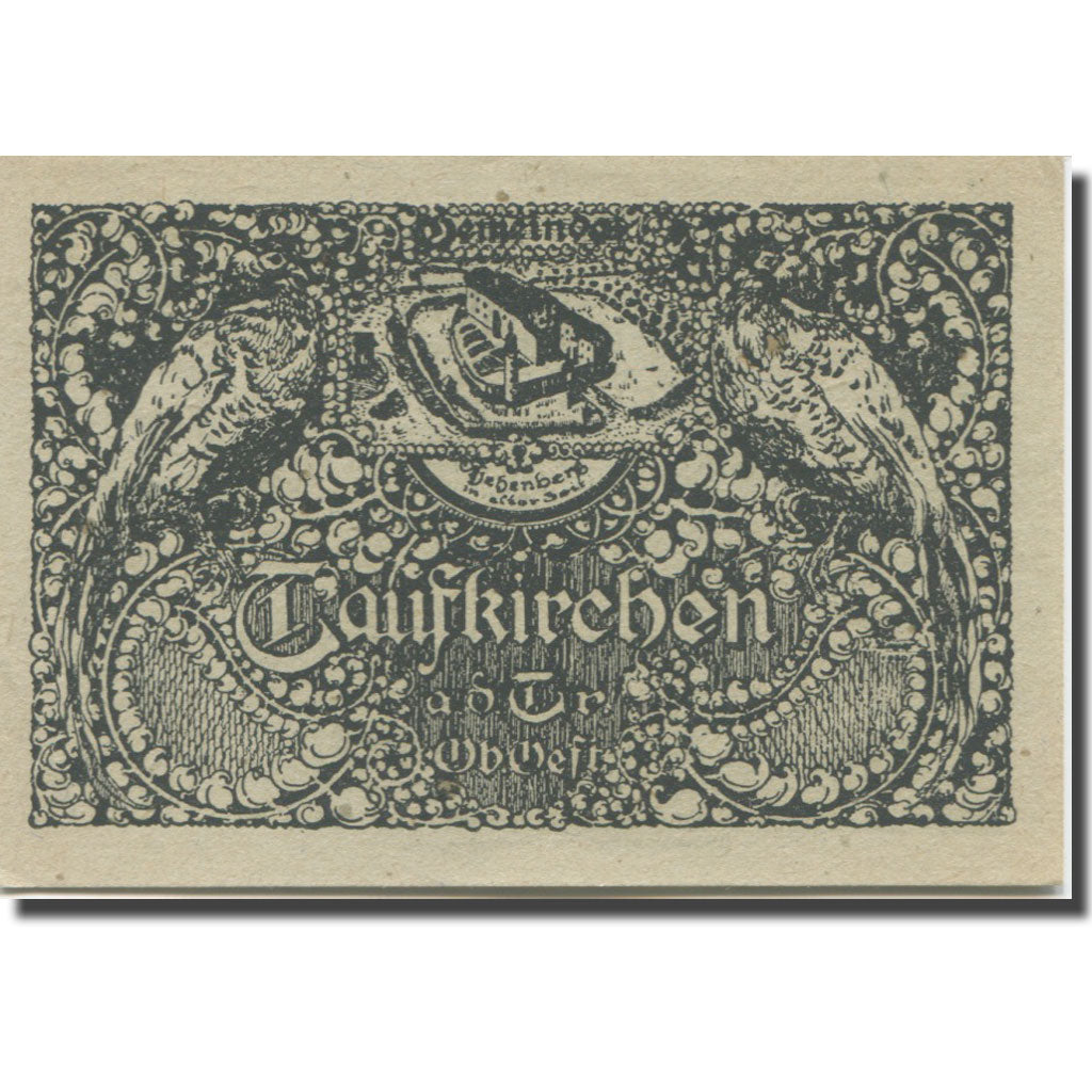 Banknote, Austria, Taufkirchen an der Trattnach O.Ö. Gemeinde, 50 Heller