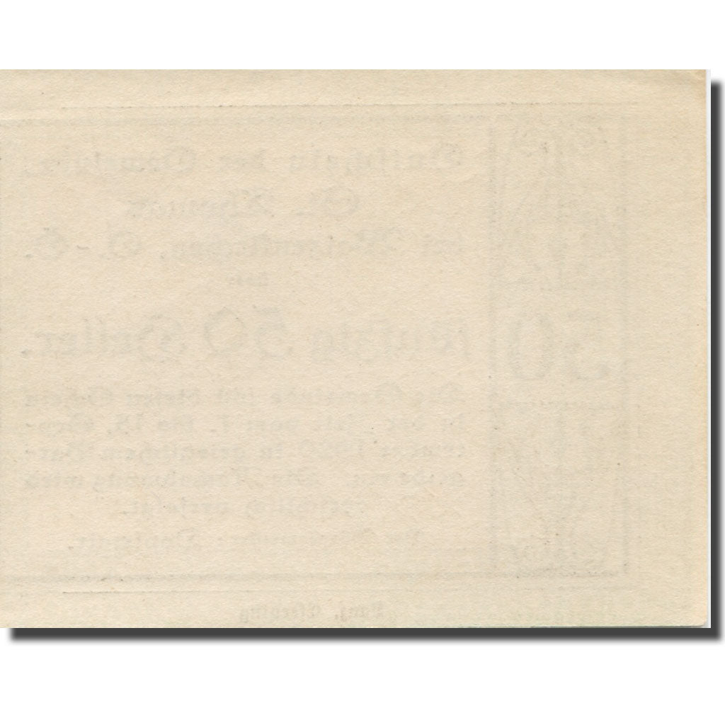 Banknote, Austria, St. Thomas Bei Waizenkirchen, 50 Heller, N.D, 1920