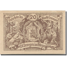Banknote, Austria, St. Georgen im Attergau O.Ö. Prv.Markt-Commune, 20 Heller