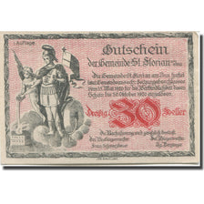 Banknote, Austria, St. Florian am Inn O.Ö. Gemeinde, 30 Heller, paysage, 1920