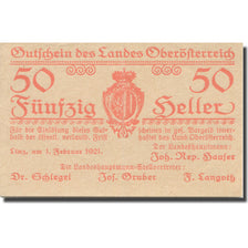 Banknote, Austria, Oberösterreich O.Ö. Land, 50 Heller, N.D, 1921, 1921-02-01