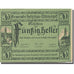 Banconote, Austria, Helpfau-Uttendorf, 50 Heller, valeur faciale 1, 1920