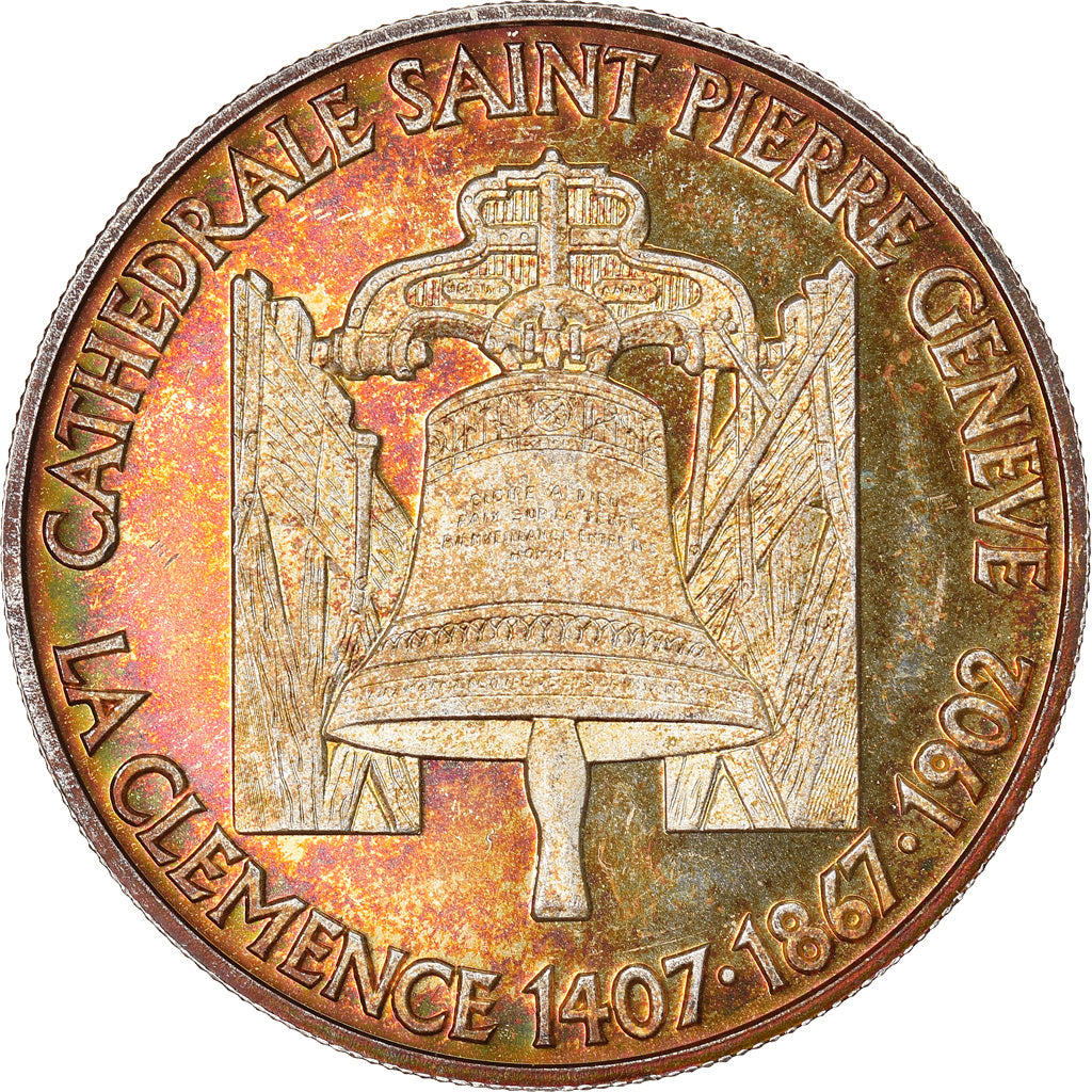 Switzerland, Medal, Cathédrale Saint Pierre, Genève, MS(63), Silver