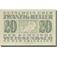 Banknote, Austria, Weißenbach an der Triesting N.Ö. Gemeinde, 20 Heller, texte