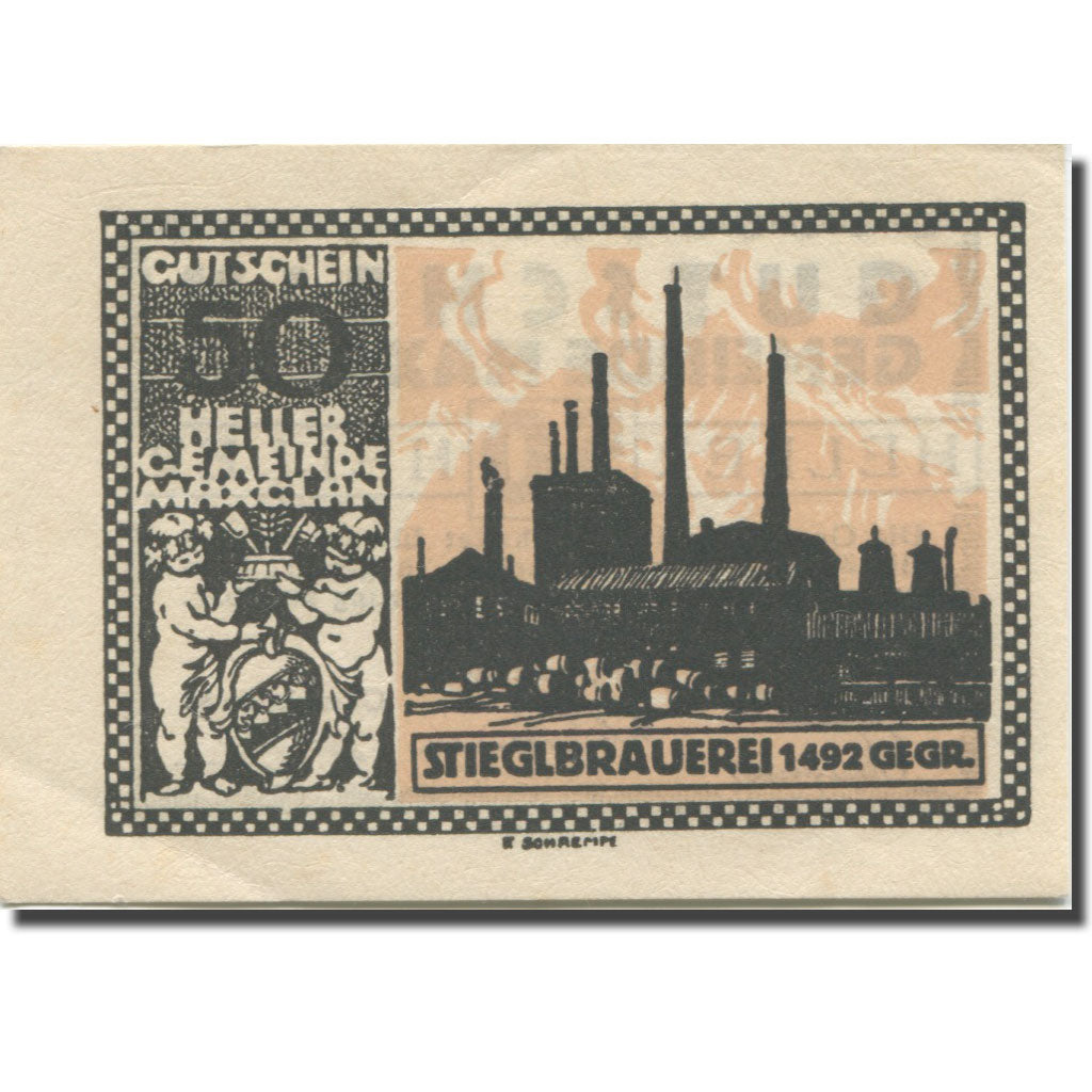 Banknote, Austria, Maxglan, 50 Heller, texte 1, 1920, 1920-11-01, AU(55-58)