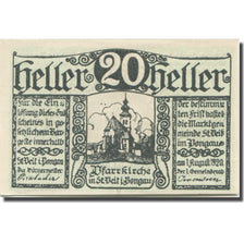 Billet, Autriche, St. Veit im Pongau Sbg. Marktgemeinde, 20 Heller, personnage