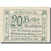 Banknote, Austria, Schwarzenberg, 20 Heller, Texte, 1920, 1920-12-31, AU(55-58)