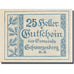 Banconote, Austria, Schwarzenberg, 25 Heller, paysage, 1920, 1920-12-31, SPL-