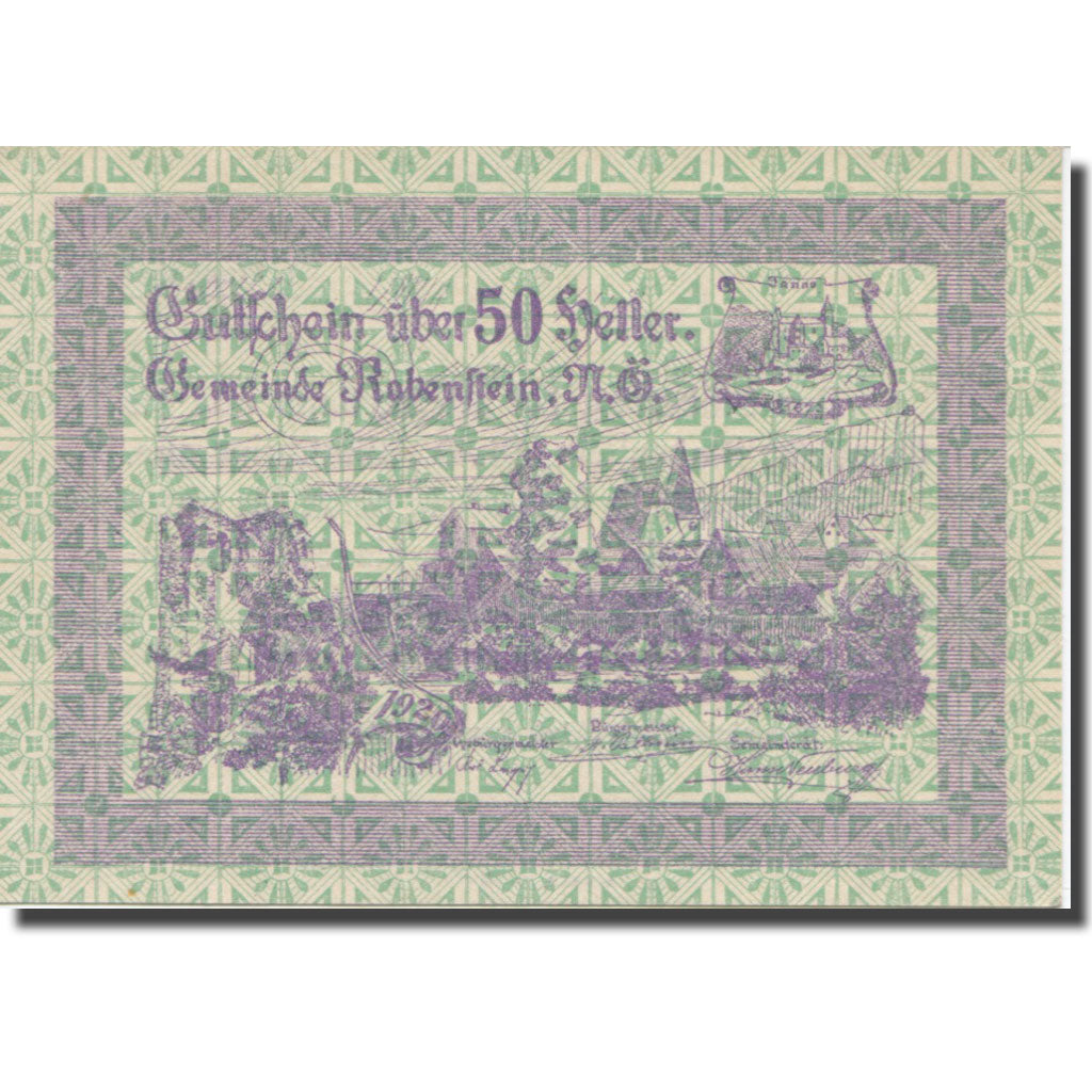 Banknote, Austria, Rabenstein, 50 Heller, texte 1, 1920, 1920-11-30, AU(55-58)