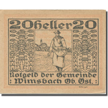 Geldschein, Österreich, Wimsbach, 20 Heller, texte 1, VZ, Mehl:FS 1240