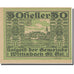 Geldschein, Österreich, Wimsbach, 50 Heller, Texte 2, VZ, Mehl:FS 1240