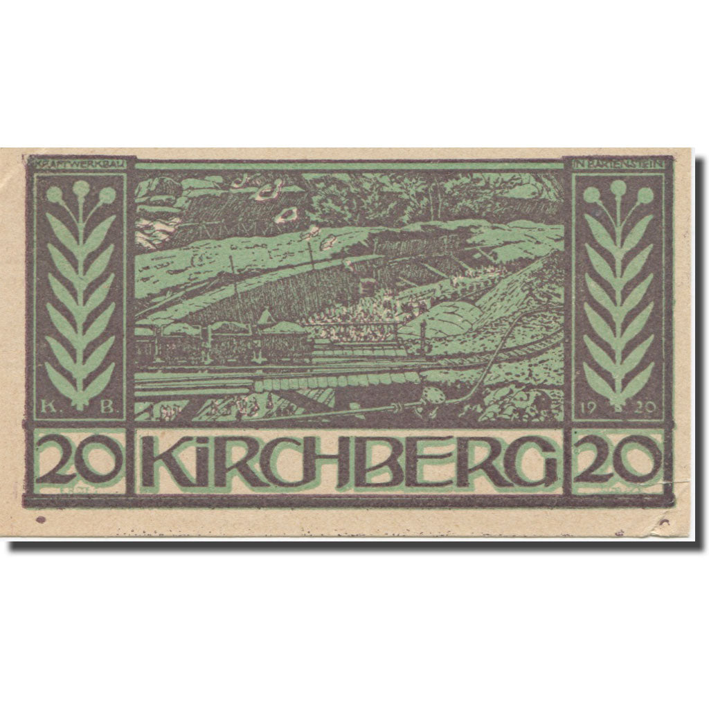 Banknote, Austria, Kirchberg an der Donau O.Ö. Gemeinde, 20 Heller, Texte