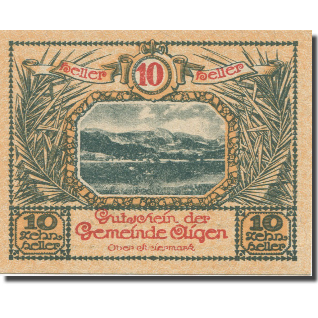 Banknote, Austria, Aigen Stm. Gemeinde, 10 Heller, Texte 4, 1920, 1920-07-17