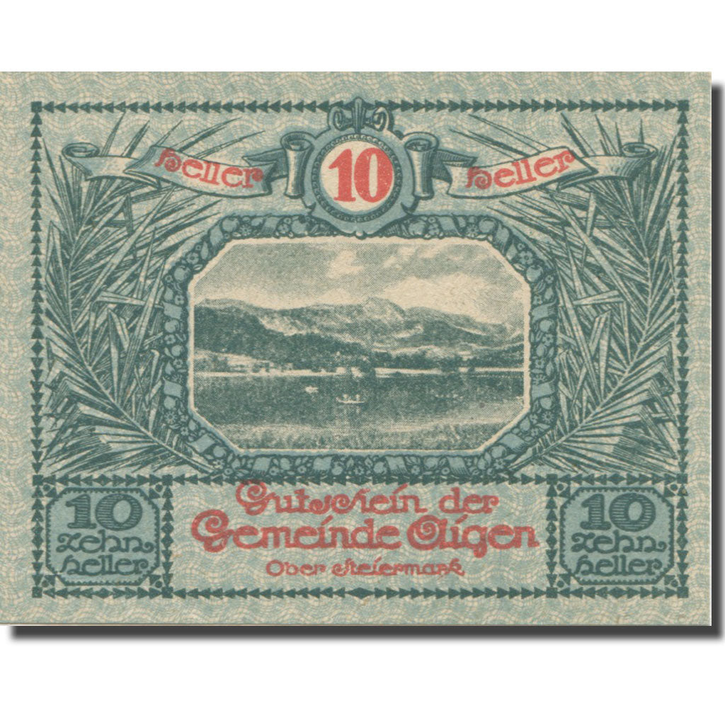Banknote, Austria, Aigen Stm. Gemeinde, 10 Heller, Texte 6, 1920, 1920-07-17