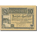 Banknote, Austria, Drosendorf, 10 Heller, village, 1920, 1920-04-08, AU(55-58)