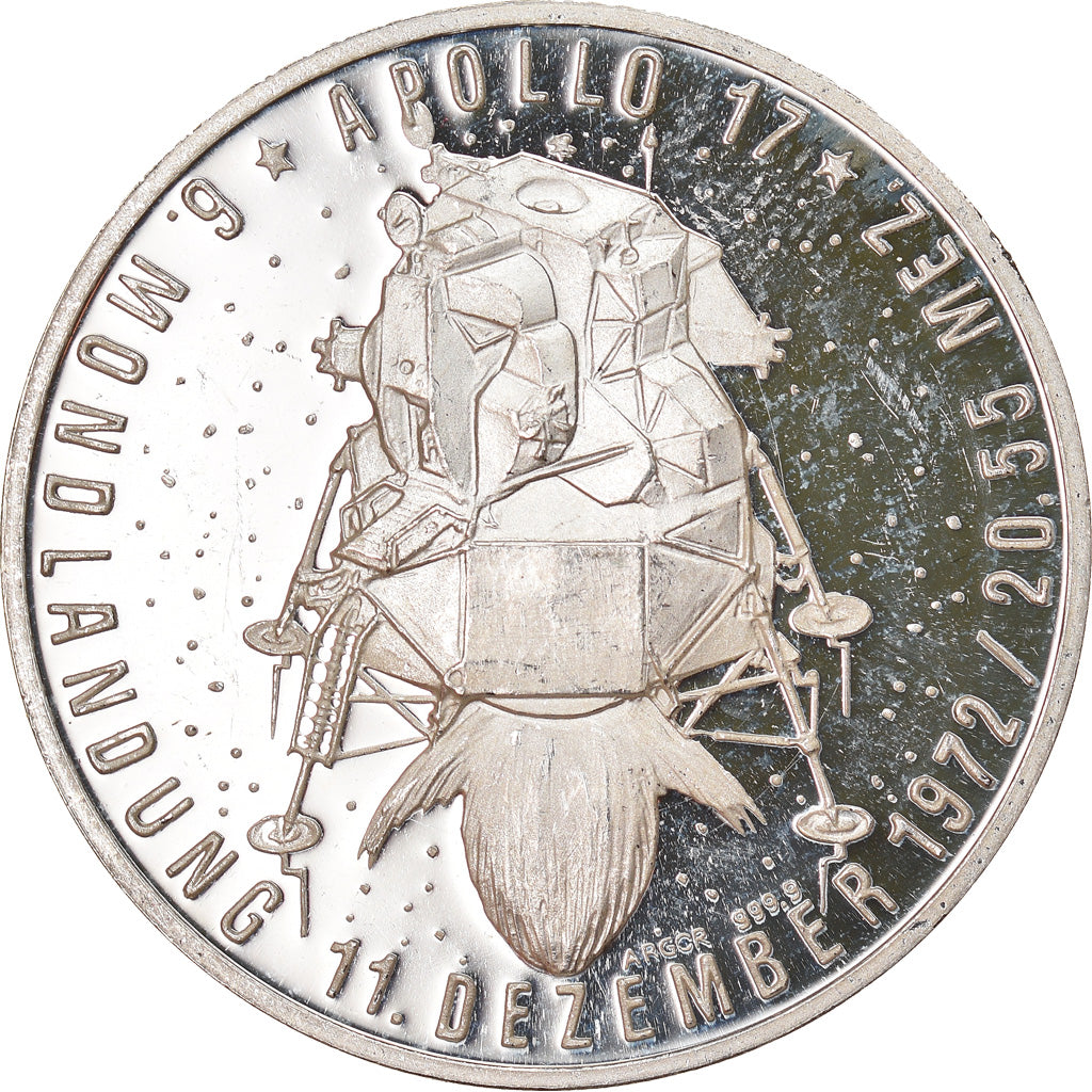 Switzerland, Medal, Espace, Apollo 17, Sciences & Technologies, 1972, MS(60-62)