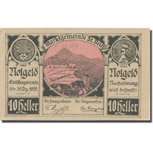 Banknote, Austria, St. Veit an der Gölsen N.Ö. Marktgemeinde, 10 Heller