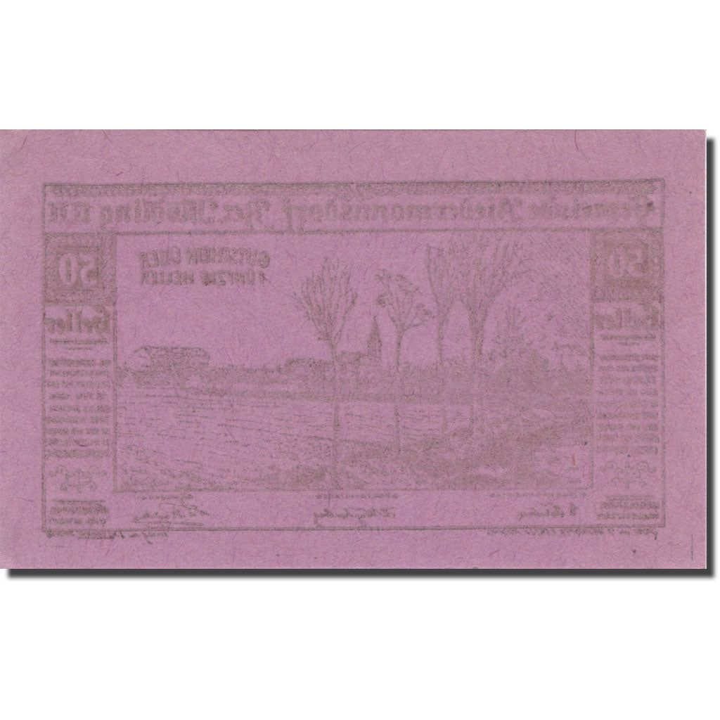 Banknote, Austria, Biedermannsdorf, N.Ö., Gemeinde, 50 Heller, N.D, 1920