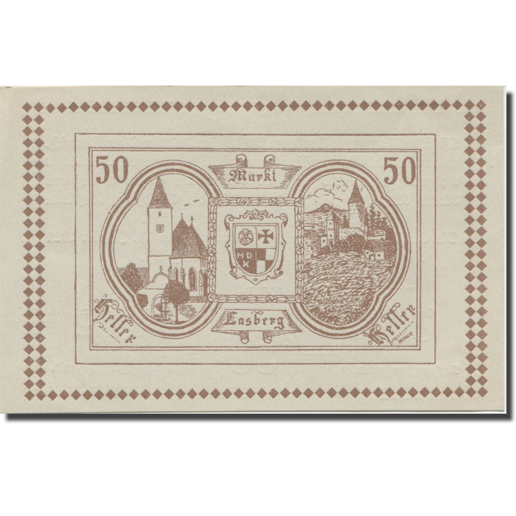Banknote, Austria, Lasberg, 50 Heller, texte 1, 1921, 1921-01-31, AU(55-58)