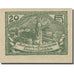 Banknote, Austria, Lausa bei Losenstein O.Ö. Ortsgemeinde, 20 Heller, Texte 2