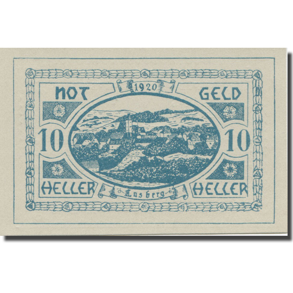 Banknote, Austria, Lasberg, 10 Heller, Texte, 1921, 1921-01-31, AU(55-58)
