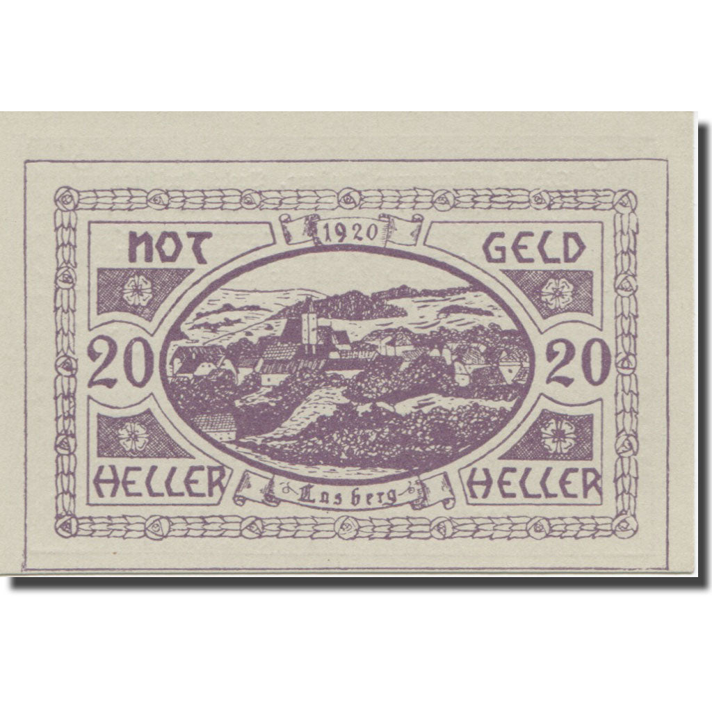Banknote, Austria, Lasberg, 20 Heller, texte 1, 1921, 1921-01-31, AU(55-58)