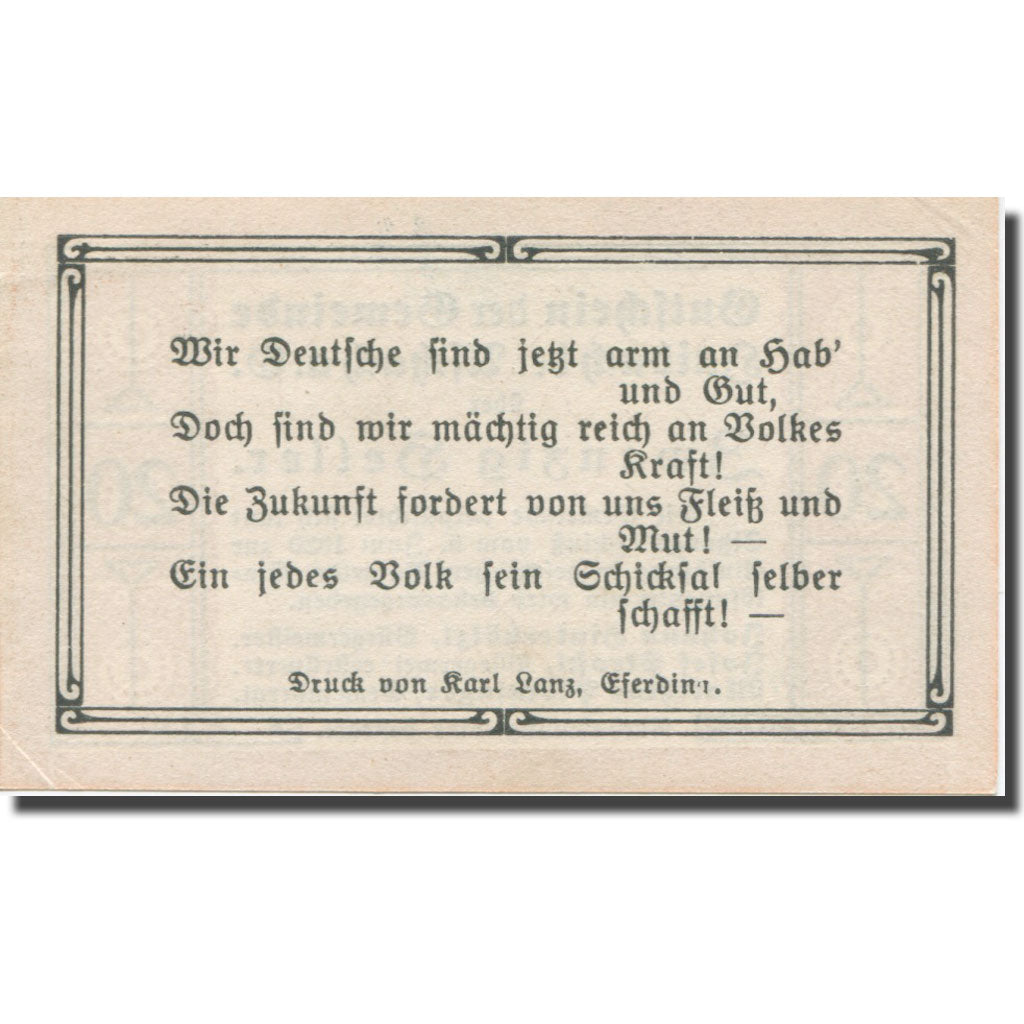 Banknote, Austria, Haibach Bei Aschach a.d. O.Ö. Gemeinde, 20 Heller, Texte 2