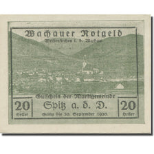 Banknot, Austria, Wachauer Notgeld - Spitz - Kirche N.Ö. Gemeinde, 20 Heller