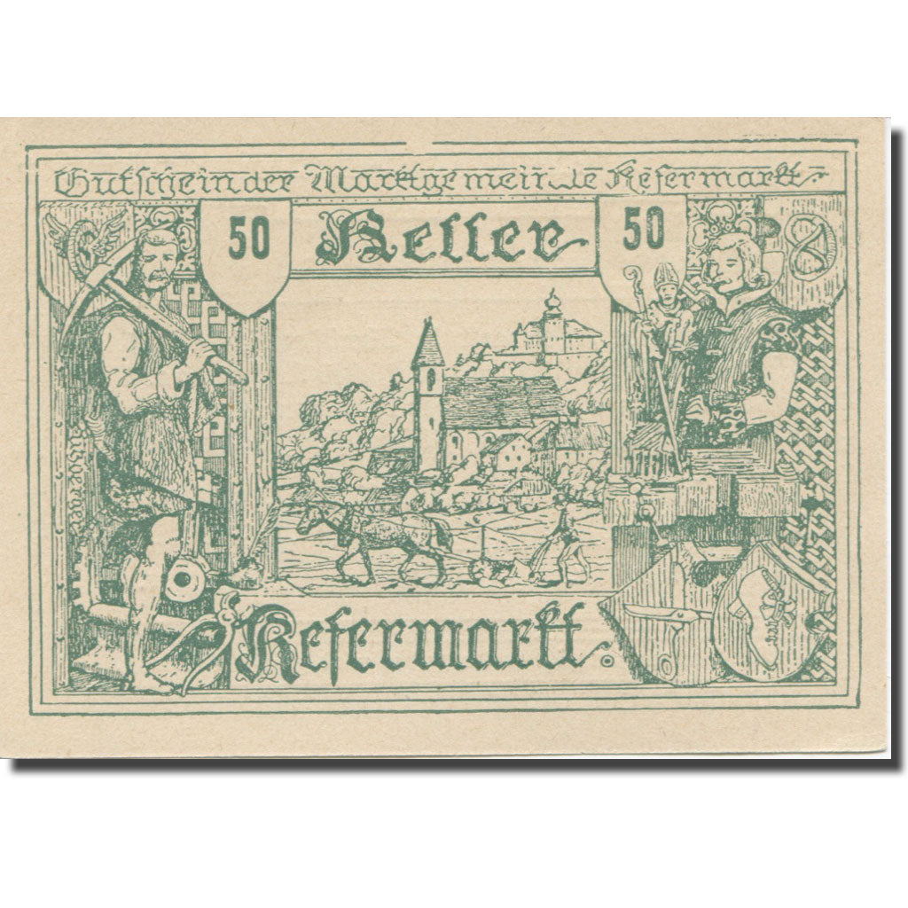 Banknote, Austria, Kefermarkt O.Ö. Gemeinde, 50 Heller, Texte 2, 1920