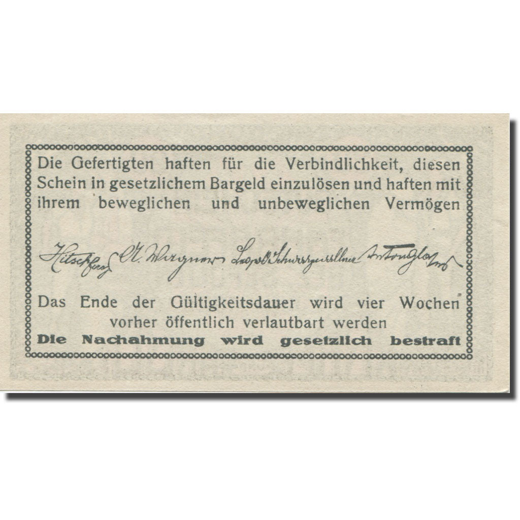 Banknote, Austria, Fahrafeld, 20 Heller, texte 1, 1920, 1920-07-01, AU(55-58)