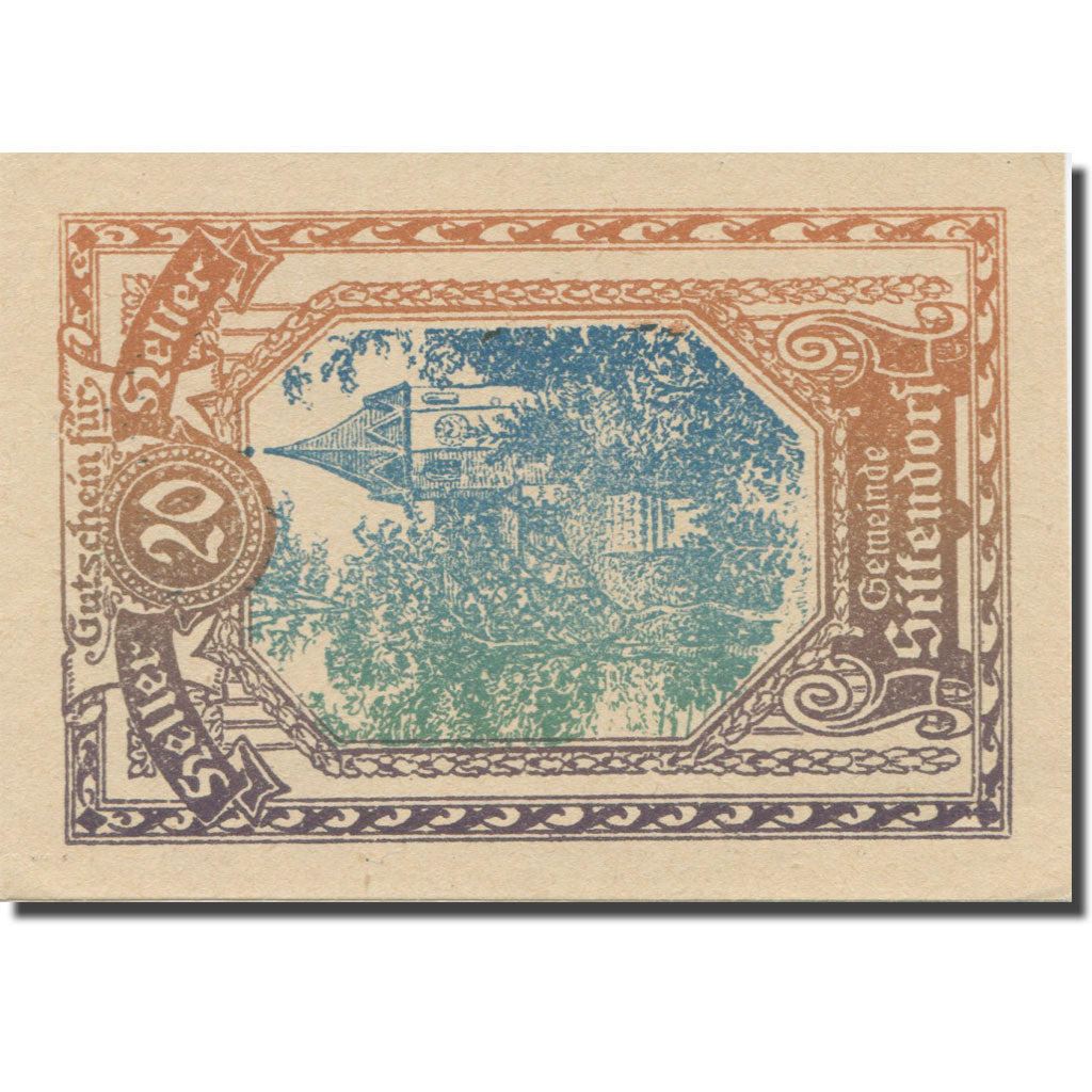 Banknote, Austria, Sittendorf, 20 Heller, texte 1, AU(55-58), Mehl:FS 1001