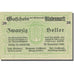 Banknote, Austria, Blindenmarkt, 20 Heller, texte 1, 1920, 1920-12-30
