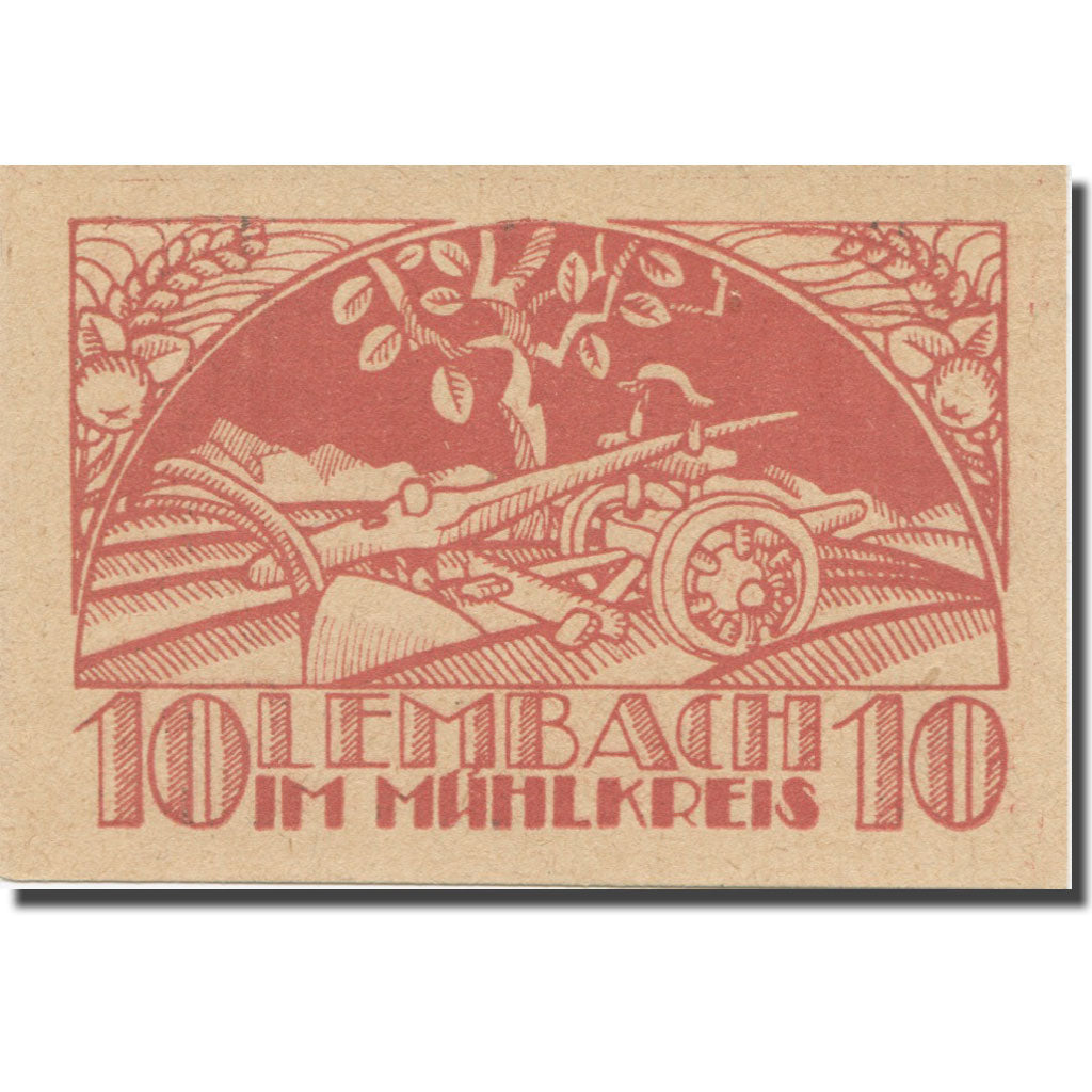 Billete, Austria, Lembach, 10 Heller, canon, EBC, Mehl:FS 510Ie