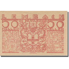 Billete, Austria, Lembach, 50 Heller, village, EBC, Mehl:FS 510Ie