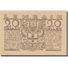 Geldschein, Österreich, Lembach, 20 Heller, paysage, VZ, Mehl:FS 510Ib