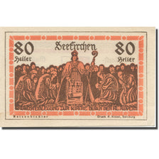 Billete, Austria, Seekirchen Sbg. Marktgemeinde, 80 Heller, Blason 2, 1920