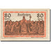 Billete, Austria, Seekirchen Sbg. Marktgemeinde, 80 Heller, Blason 2, 1920