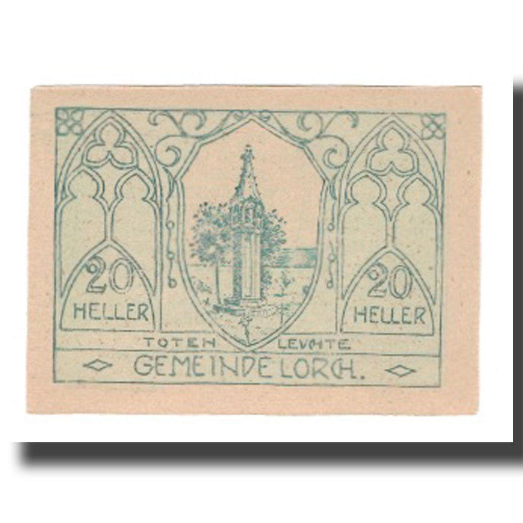 Banknote, Austria, Lorch O.Ö. Gemeinde, 20 Heller, texte 1, 1920, 1920-12-31