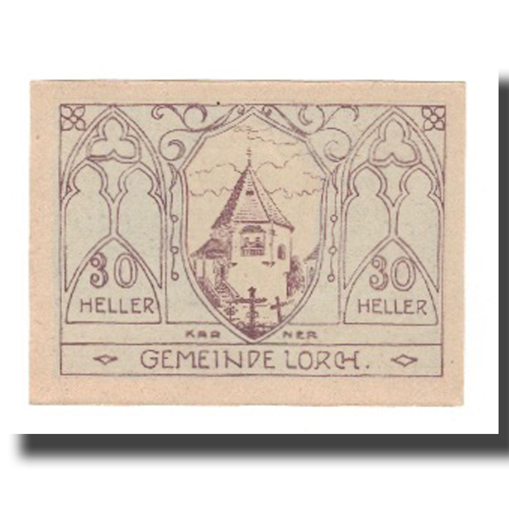 Banconote, Austria, Lorch O.Ö. Gemeinde, 30 Heller, Texte 2, 1920, 1920-12-31