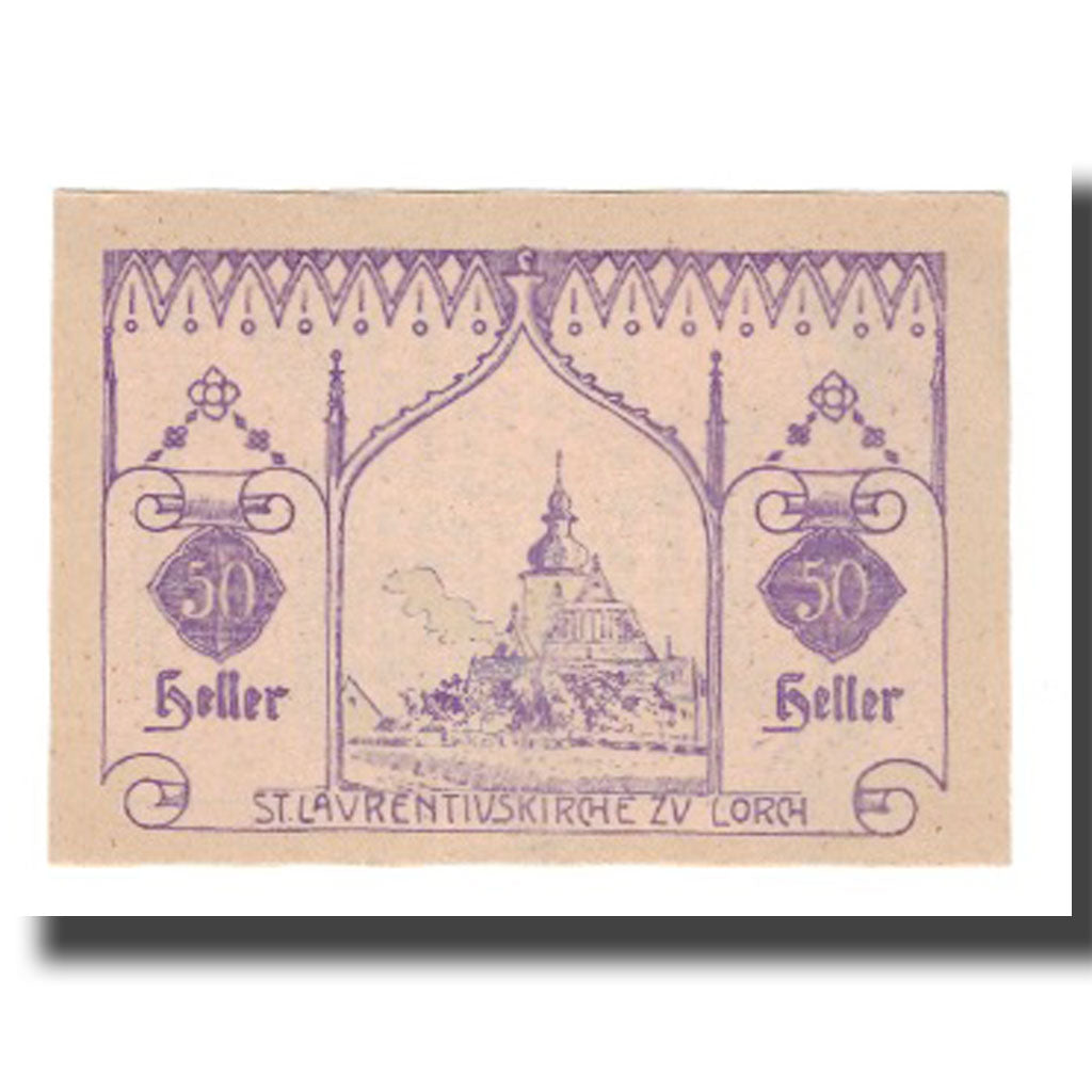 Banconote, Austria, Lorch O.Ö. Gemeinde, 50 Heller, Texte 4, 1920, 1920-12-31