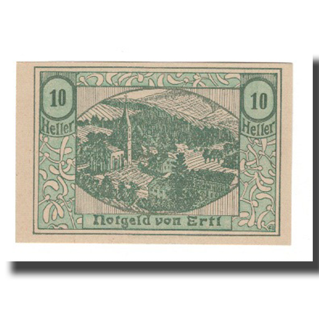 Banknot, Austria, Ertl N.Ö. Prv. Katholischer Kirchenbauverein Ertl, 10 Heller