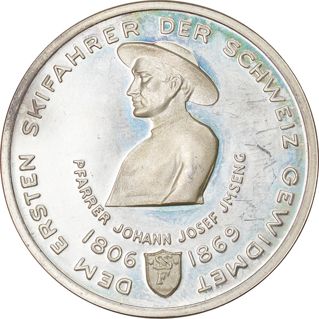 Switzerland, Medal, Saas Fee, Die Perle der Alpen, MS(60-62), Silver