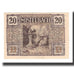 Banconote, Austria, Mistelbach N.Ö. Stadtgemeinde, 20 Heller, paysage 1, 1920