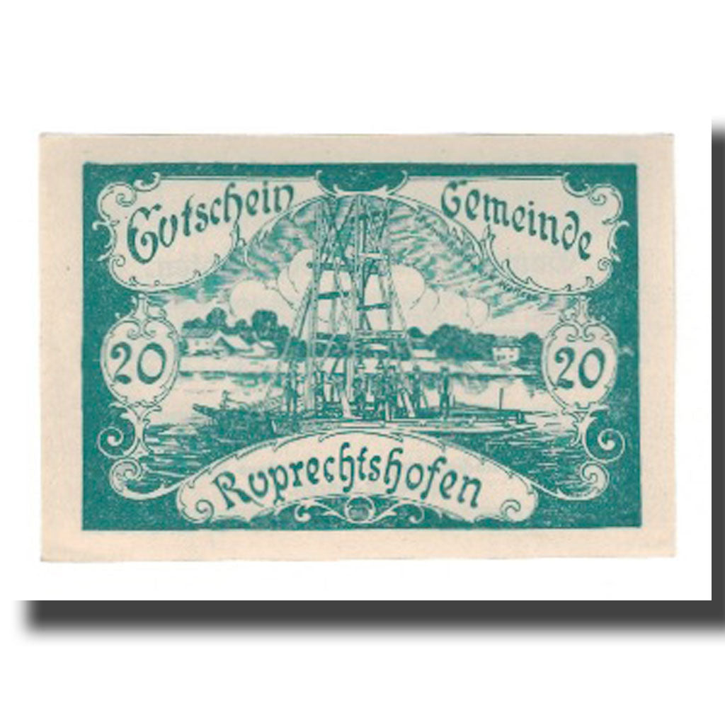 Banconote, Austria, Ruprechtshofen, 20 Heller, Texte, 1921, SPL-, Mehl:FS 855