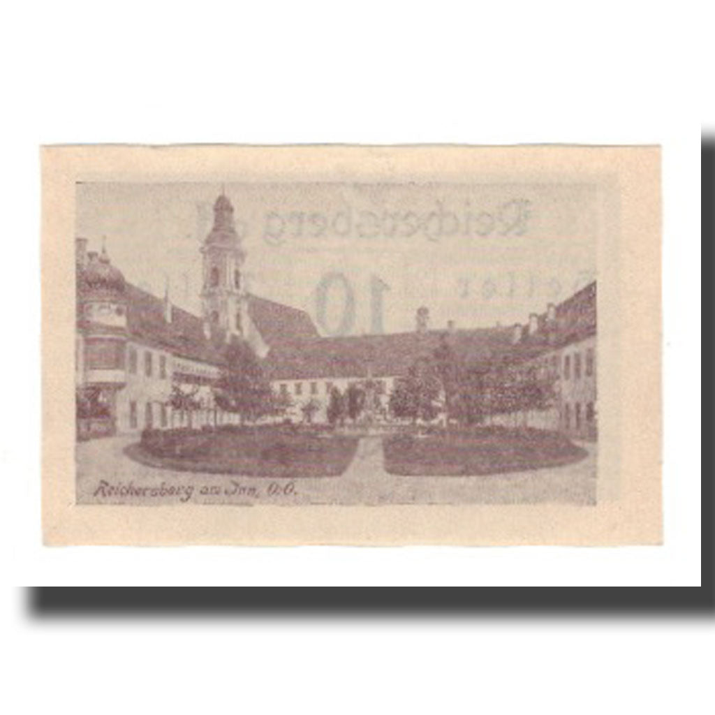 Banconote, Austria, Reichersberg O.Ö. Gemeinde, 10 Heller, place, 1920