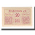 Banknot, Austria, Reichersberg O.Ö. Gemeinde, 20 Heller, village 1, 1920